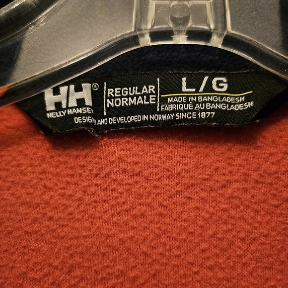 Helly Hansen Polartec Blue & Orange Half Zip Fleece Sweater | Size Large - Picture 8 of 8